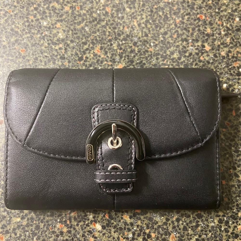 COACH BLACK WALLET NEW!